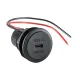 Einbausteckdose USB-C 12 - 24 V DC mit integriertem Spannungswandler, USB-C