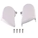 Endkappen TO 6300 weiß, Satz links und rechts -