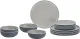Geschirrset Trilogy Grey, 12-teilig