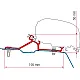 Kit Renault Master H2 ab 2010 - Markisenadapter F80/65