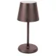 LED-Akku-Tischlampe Lucien, braun