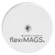 Magnet rund flexiMAGS, weiß, 66 mm