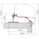 Markisenadapter Caravan Roof, 600 cm