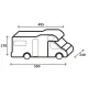 Reisemobil-Schutzhülle Design 12M, 550 cm, 500 cm