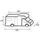 Reisemobil-Schutzhülle Design 12M, 750 cm, 700 cm