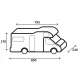 Reisemobil-Schutzhülle Design 12M, 850 cm, 800 cm