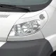 Scheinwerferblenden Böser Blick, weiß glänzend für Fiat Ducato, Bj. 2006/07 - 2014/04