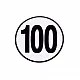 Schild 100 km/h -