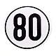 Schild 80 km/h -