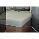 Spannbettlaken 142 x 195 (158 / 42) cm für französisches Bett im Reisemobil, sand -