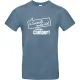 T-Shirt ''n Scheiß muss ich! Ich bin Camper!', Grau/Blau, Größe 3XL