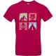 T-Shirt Vanlife 1, Fuchsia, Größe L