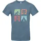 T-Shirt Vanlife 1 Grau/Blau, Größe XXL