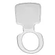 Toilettensitz mit Deckel - signalweiß für Porta Potti Qube