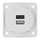 USB-Steckdose 230 V, weiß