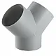 Y-Stück - achatgrau