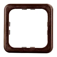 Abdeckrahmen - 1-fach, braun, SB-verpackt