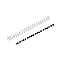 Abdeckstreifen 75 cm für Befestigungsschiene Elite Van XT, 2 Stück -