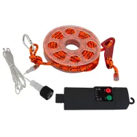 Abspannleine mit integrierter LED-Beleuchtung orange