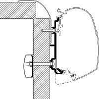 Adapter Frankia für TO Serie 5 und 8, Länge 5 m -