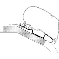 Adapter LMC Liberty TI / TEC zu TO Serie 6 und 9, Länge 3,75 m -