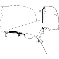 Adapter MB Vito / V-Klasse mit SCA-Aufstelldach für Thule 4200 -