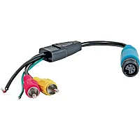 Adapter Monitor, 6-polige Schraubkupplung auf Cinchstecker -