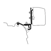 Adapter VW T5 / T6 mit Brandrup Rail für Thule 3200 -