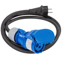 Adapterkabel Schuko -> CEE, 25 m