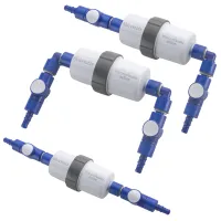 Aktivkohlefilter mit Einbauset myclean®water active Schlauch, beidseitig gewinkelte Anschlüsse