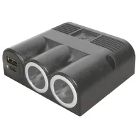 Aufbau-Dreifachsteckdose, 2 Power | USB-A | USB-C