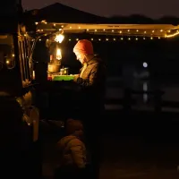 Campinglaterne aus Silikon