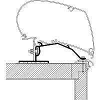 Caravan Roof Adapter zu TO Serie 6 und 9, 3 x 1 m -