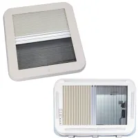 Dachfenster mit LED, Verdunkelungsrollo und Insektenschutz, 400 x 400 mm