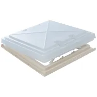 Dachhaube Modell 42K mit Fliegengitter und Verdunkelung, cremeweiß