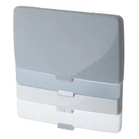 Deckel doppelt für Versorgungsklappe Smart Supply, weiß matt