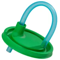 Deckel mit Trinkhalm, grün