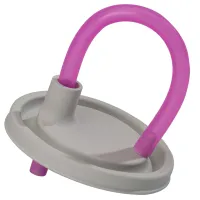 Deckel mit Trinkhalm, hellgrau