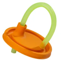 Deckel mit Trinkhalm, orange