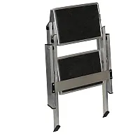 Doppeltrittstufe Alu faltbar - 52 x 40 x 53 cm