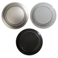 Druckknopf, chrom matt