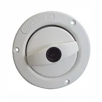 Tankeinfüllstutzen für Frischwasser - m. Belüftung + Tankdeckel , kurz,40mm, Fiat Bianco