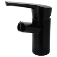 Einhebelmischer Como Kompakt Duschanschluss ½ schwarz matt, lose