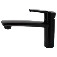 Einhebelmischer Como schwarz matt, Auslauflänge 165 mm, lose