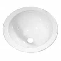 Einlegemulde rund - weiß, 120 x 290 mm