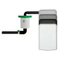 Elektrische WC-Entlüfung für Clesana Türvariante, Türvariante weiß