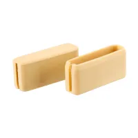 Endkappe beige gerade, 2er-Set