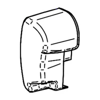 Endkappe links (Motor) für TO 8000, anthrazit