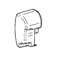 Endkappe links TO 8000, anthrazit -