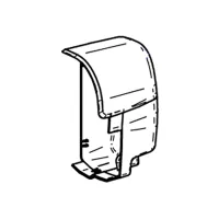 Endkappe rechts TO 8000, anthrazit